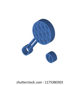 Tennis isometric left top view 3D icon