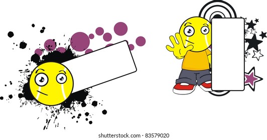 tennis kid cartoon copyspace in vector format