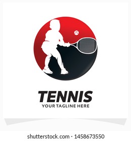 Tennis Kids Logo Design Template