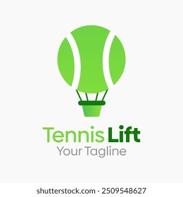 Tennis Lift Logo Design Template. Good for Business, Agency, Community and Organization