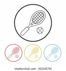 tennis line icon