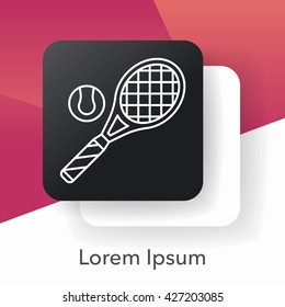 tennis line icon