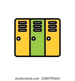 Tennis Locker Icon Vector Illustration