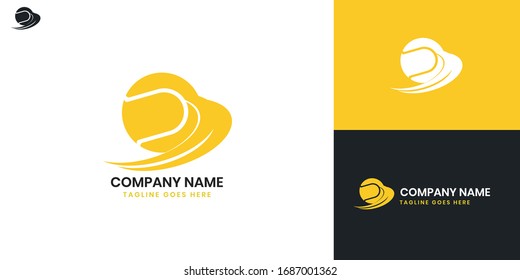 Tennis Logo - All elements on this template are editable with vector software