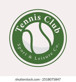 tennis logo, tennis club, sport ball