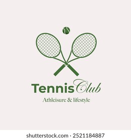 Logo de tenis, club de tenis, pelota deportiva