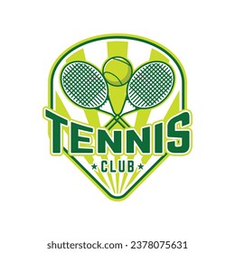 Tennis logo tennis club sports badge template design vector illustration