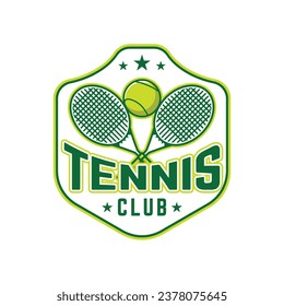 Tennis logo tennis club sports badge template design vector illustration