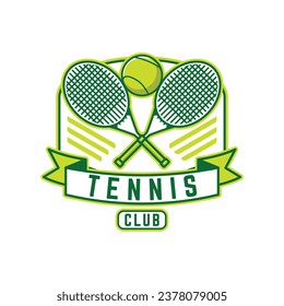 Tennis logo tennis club sports badge template design vector illustration