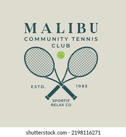 logotipo de tenis, club de tenis, dos raquetas