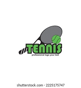 Tennis logo design template vector icon tournament logo international