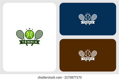Tennis logo design vector art