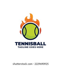 Tennis logo design vector illustration