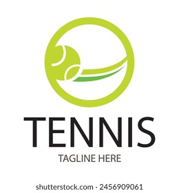 tennis logo design vector illustration