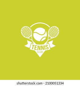 Tennis Logo Design Vector. Suitable for sports business.