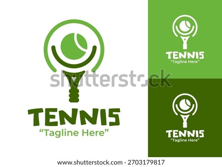 Tennis Logo Elegant and Refined Design for Professional Events