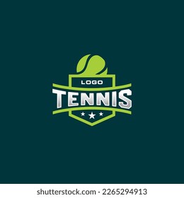 Tennis Logo Emblem Vintage Design. Tennis Club Logo