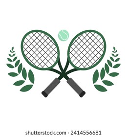 Tennis Logo ,Flat Modern design, Illustrations for use in online sporting events , Illustration Vector  EPS 10