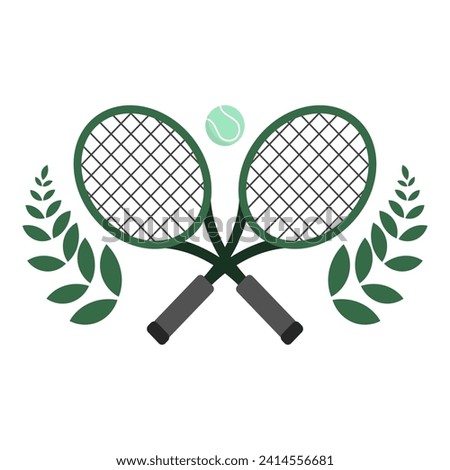 Tennis Logo ,Flat Modern design, Illustrations for use in online sporting events , Illustration Vector  EPS 10