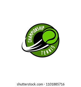 Tennis logo icon design, sport badge template. Vector illustration