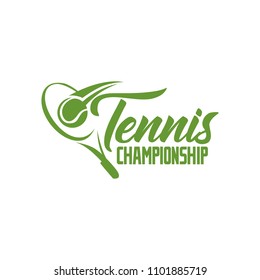 Tennis logo icon design, sport badge template. Vector illustration