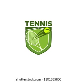 Tennis logo icon design, sport badge template. Vector illustration