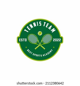 Tennis logo icon design, sports badge template. Vector illustration