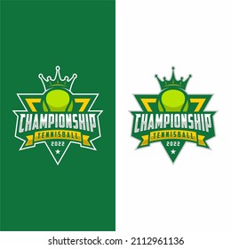 Tennis logo icon design, sports badge template. Vector illustration