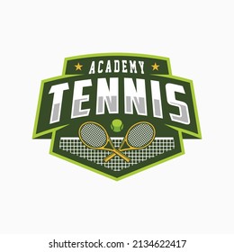 Tennis logo icon design, sports badge template. Vector illustration