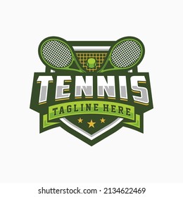 Tennis logo icon design, sports badge template. Vector illustration