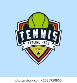 Tennis logo icon design, sports badge template. Vector illustration