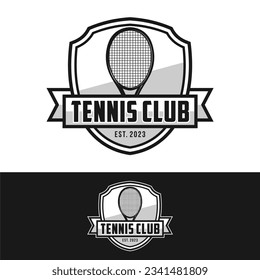 Tennis logo icon design, sports badge template. Vector illustration