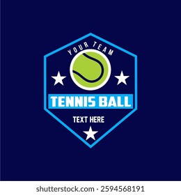 Tennis logo icon design, sports badge template. Vector illustration