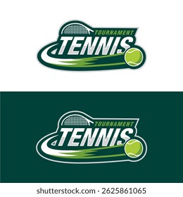 Tennis logo icon design, sports badge template. Vector illustration