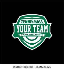 Tennis logo icon design, sports badge template. Vector illustration