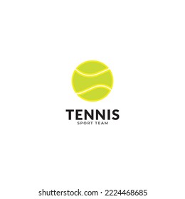 plantilla de vector de icono del logotipo de tenis.