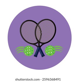 Tennis Logo Rackets and ball victor