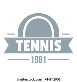 Tennis logo. Simple illustration of tennis vector logo for web
