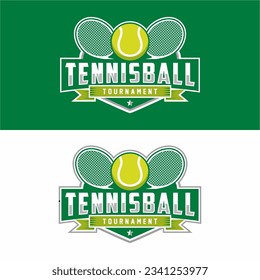 Tennis logo. Sport badge. Vector illustration.