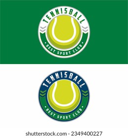 Tennis logo. Sport badge. Vector illustration.
