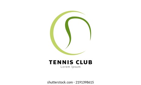 Tennis logo symbols  ,tennis ball Vector Illustration EPS 10 can use for  Tennis Championship and Tennis Team Logo