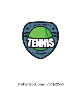 Tennis logo team and emblem vector
