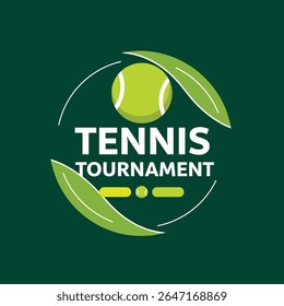 Tennis logo template, Active sport and tennis tournament set 