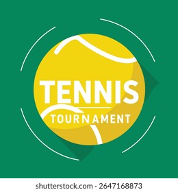 Tennis logo template, Active sport and tennis tournament set 