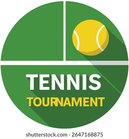 Tennis logo template, Active sport and tennis tournament set 