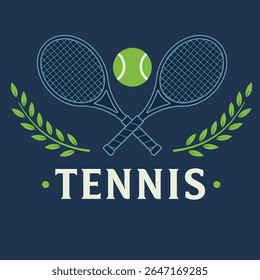 Tennis logo template, Active sport and tennis tournament set