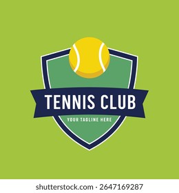 Tennis logo template, Active sport and tennis tournament set