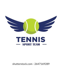 Tennis logo template, Active sport and tennis tournament set