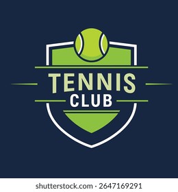 Tennis logo template, Active sport and tennis tournament set