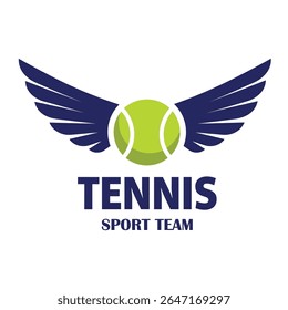 Tennis logo template, Active sport and tennis tournament set